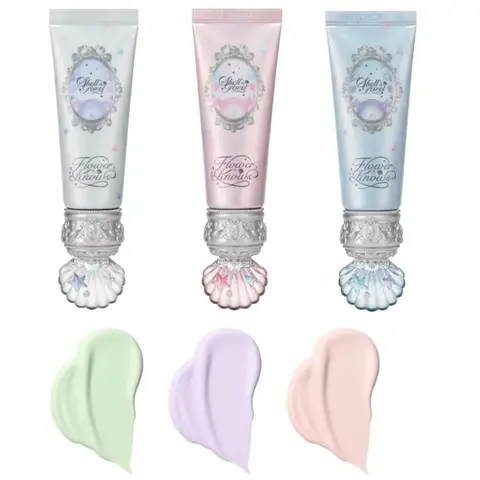 Makeup Flower Knows Shell Pearl Collection Primer Coloring Makeup Base Face Milk Brightening and Holding Make Up Concealer