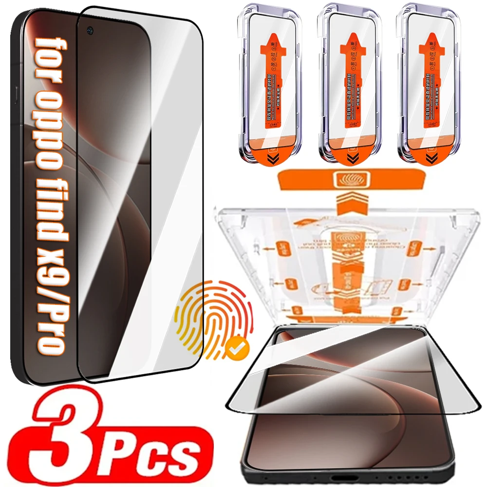 

1-3 шт. Защитные пленки для экрана с быстрой установкой для OPPO Find X9 Pro, поддерживающие разблокировку по отпечатку пальца, пленка из закаленного стекла для Oppo Find X9