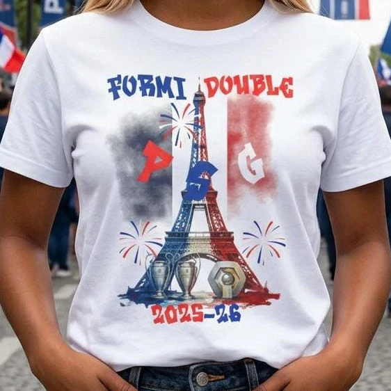 Camiseta PSG CAMPEÕES 2026: Design Exclusivo para Fãs do PSG, Camiseta Unissex de Algodão Respirável para o Verão 2026
