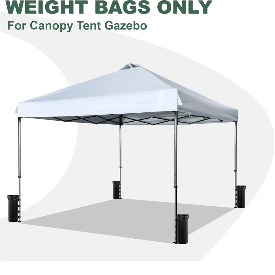 Sacos de peso resistentes do dossel-à prova de vento, portáteis, correias seguras para toldos ao ar livre, barracas pop-up e dossel de coleta