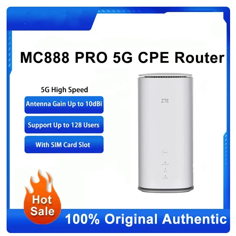 ¡En STOCK! ZTE-amplificador de señal inalámbrico MC888 PRO, enrutador 5G CPE de 5400Mbps, WiFi 6, con ranura para tarjeta SIM, ganancia de antena de hasta 10dBi