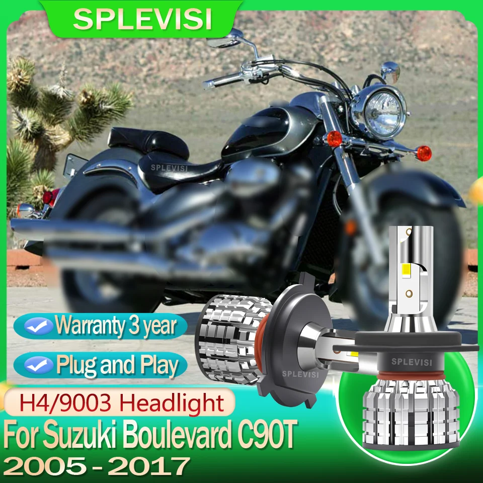 

100% Plug-and-Play Easy Installation No Wiring Confusion H4 LED For Suzuki Boulevard C90T 2005 2006 2007 2008 2009 2010-2017