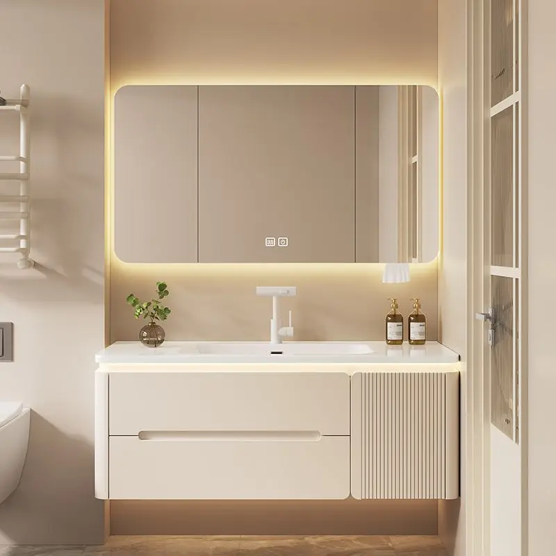 

Дубовая каменная плита, горячий гиб, встроенная раковина, шкаф для ванной комнаты, керамический встроенный шкаф для ванной комнаты, туалет