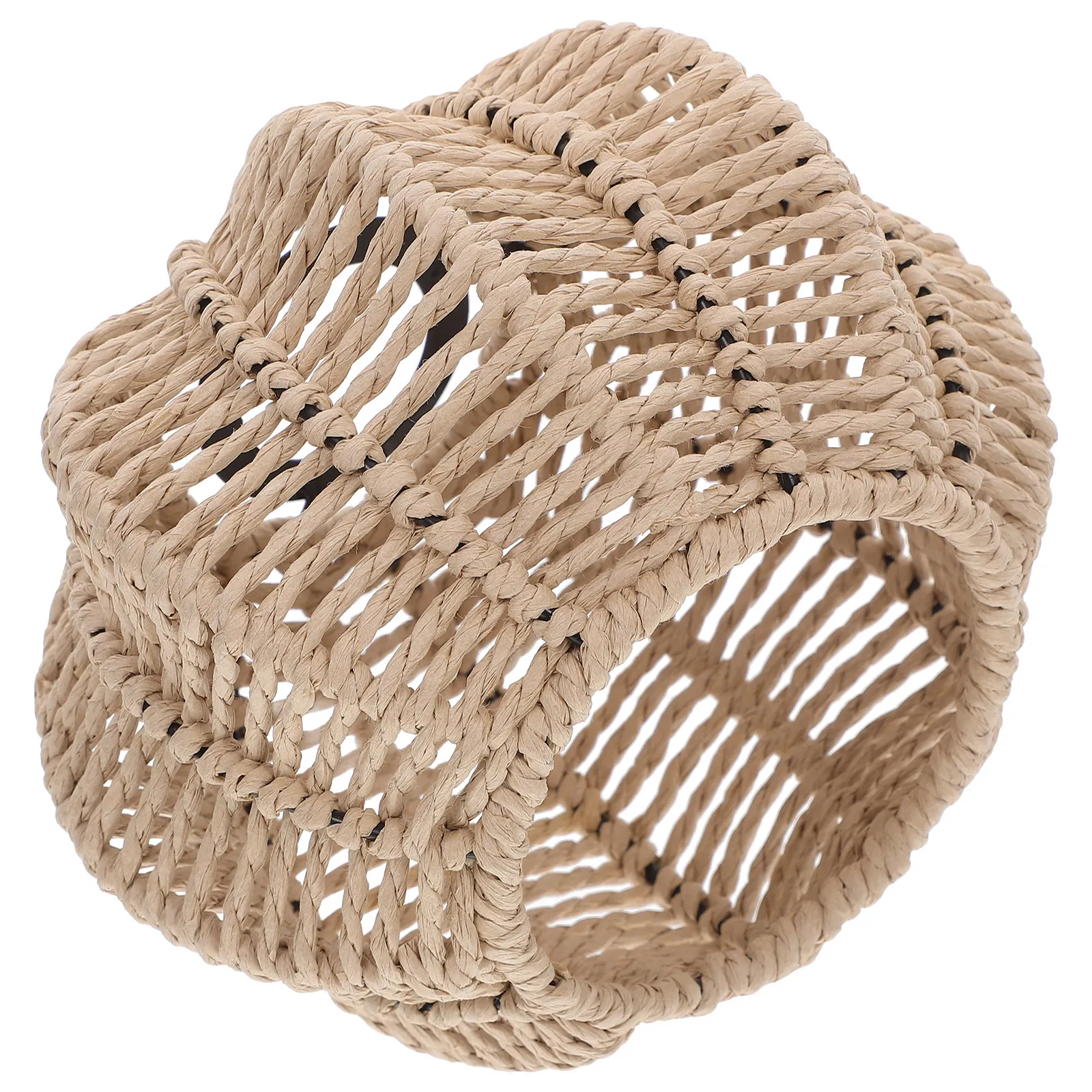 Farmhouse Lamp Shade Paper Rope Woven Handwoven Hanging Pendant Light Cover Vintage Rustic Ceiling Light Fixture for Living Room