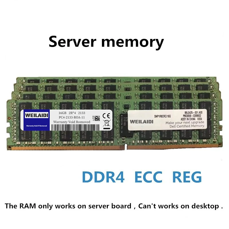 Серверная память DDR4 Ram 16 ГБ 8 ГБ 32 ГБ 64 ГБ PC4 2400 МГц 2133 МГц 2666 МГц 3200 МГц 2133P 2400T 2666V REG ECC Поддержка материнской платы X99