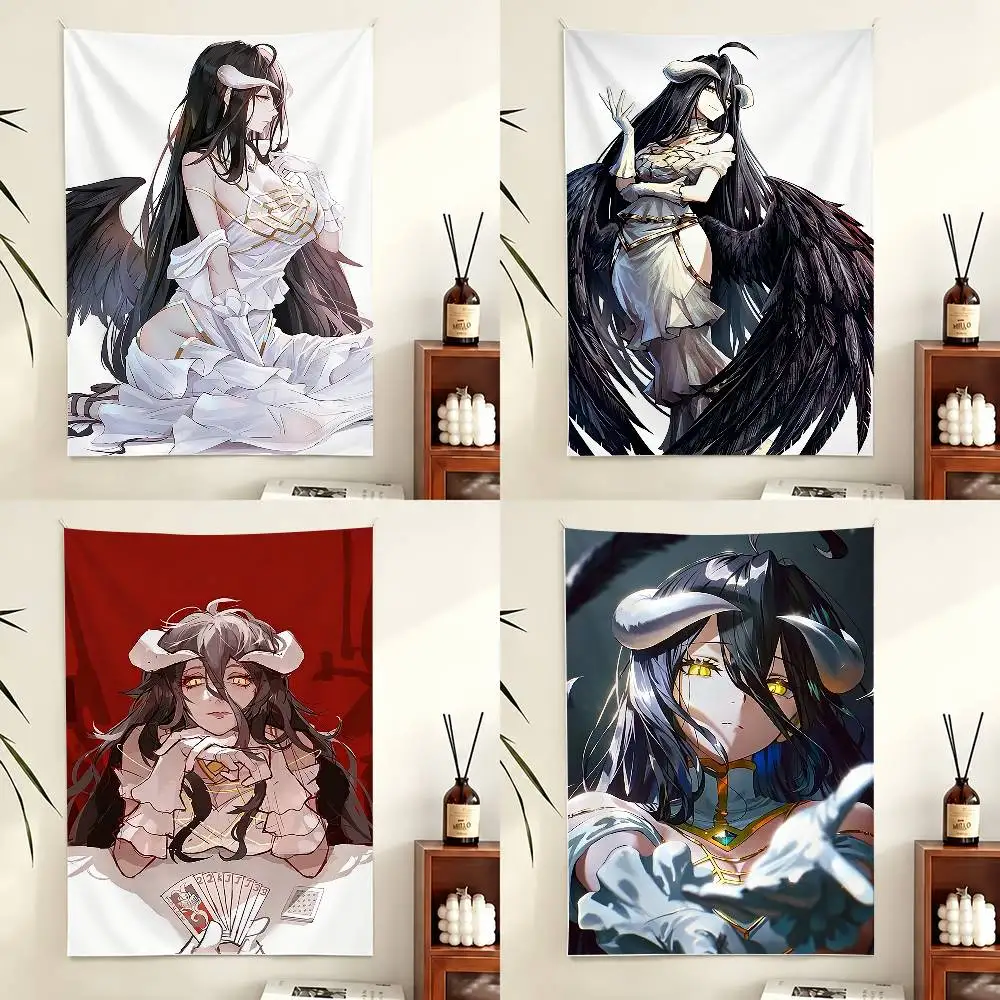 Overlord Albedo Flag Digital Printing Banner for Garage Wall Out Door Decoration