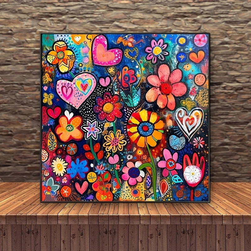 

Набор для творчества: Алмазная мозаика с цветочным узором, 5D, без рамки, для декора стен