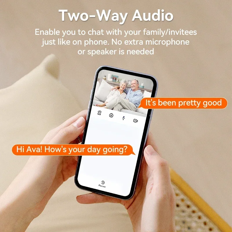 Tuya Smart Life 5MP Robot Shape Cartoon WiFi Long Battery Life Night Vision Remote Control View Record Security Clock Camera