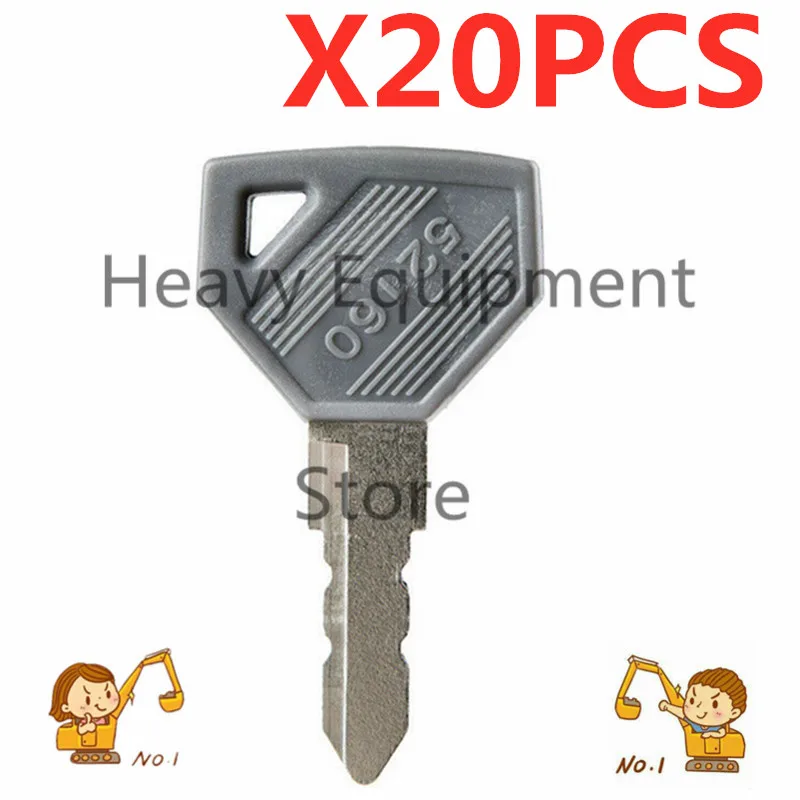 

20X 52160 key For Yanmar Machines Excavator Grader Dozer SC2400 SC2450 EX2900 John Deere Tractor Ignition Keys 198360-52160