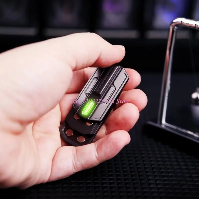 R6FD Toy for Anxiety Metal Push Card Toy for Office and ADHD Relief