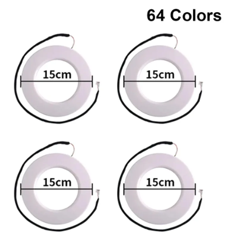 Dual Zone 18/22 in 1 Umgebungslichtteile 64 Farben RGB-Hauptsteuerung Sub-Controller Lautsprecherlichter 35/75/110 cm Lichtstreifen