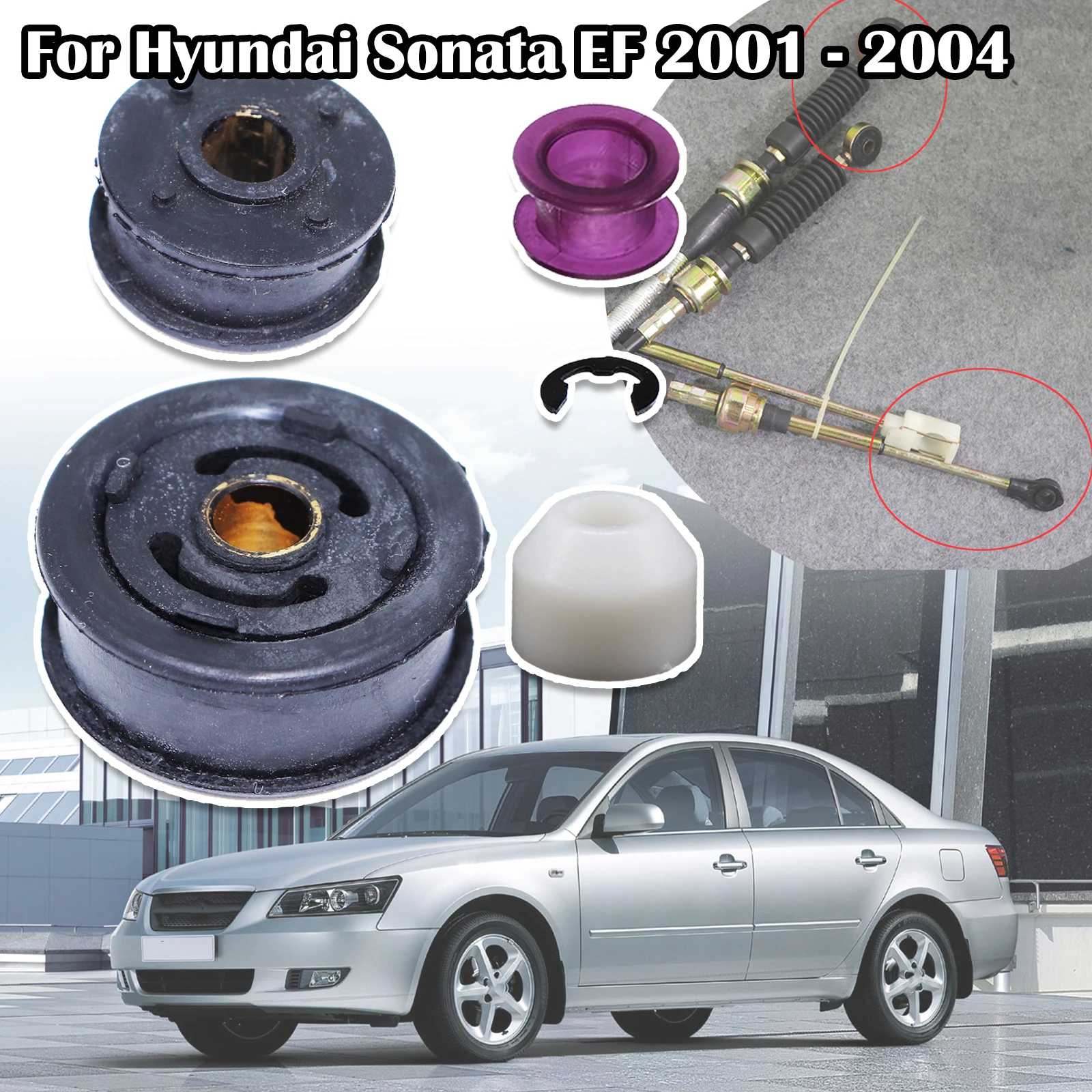 

Manual Gearbox Shift Cable Linkage Bushing Shifter Lever Selector Rod Connect Bushing For Hyundai Sonata EF 2001 2002 2003 2004