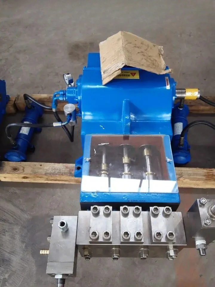 Processing stainless steel through fluid three plunger high pressure seawater desalination pump 3DP series