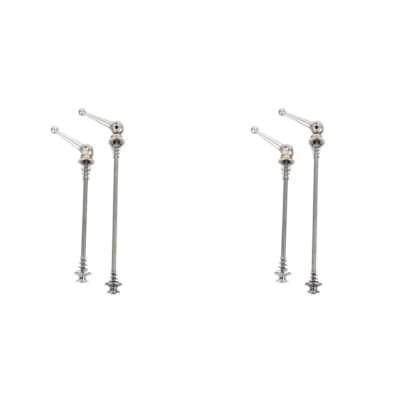 

ABKV-Bicycle Skewers 2 Pair Ultralight Titanium Quick Release Bicycle Hub Skewers For MTB Road Bike,Silver
