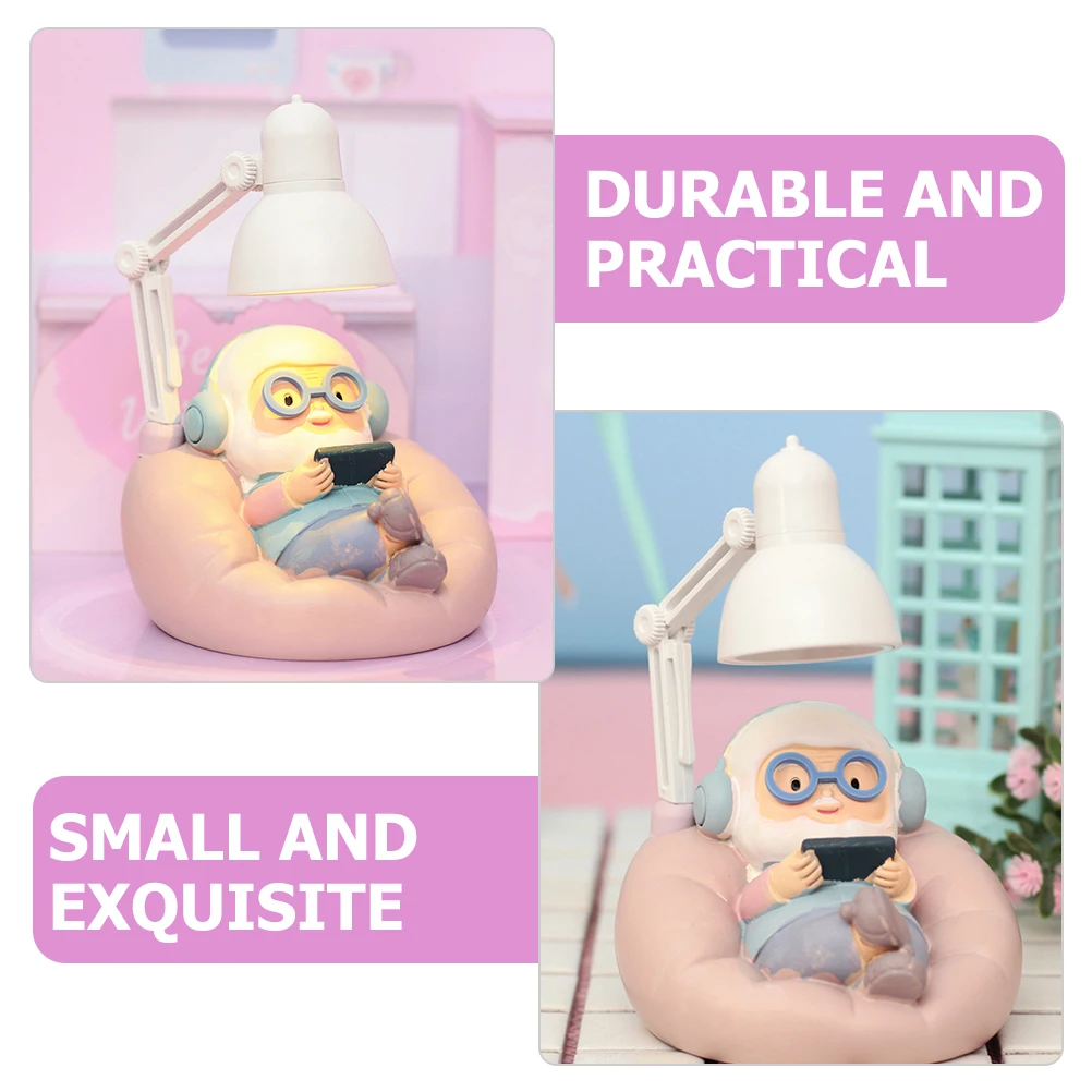 

Grandfather Statue Night Light For Bedroom Small Nightlight Bedside Lamp Table Light Birthday Anniversary Gift
