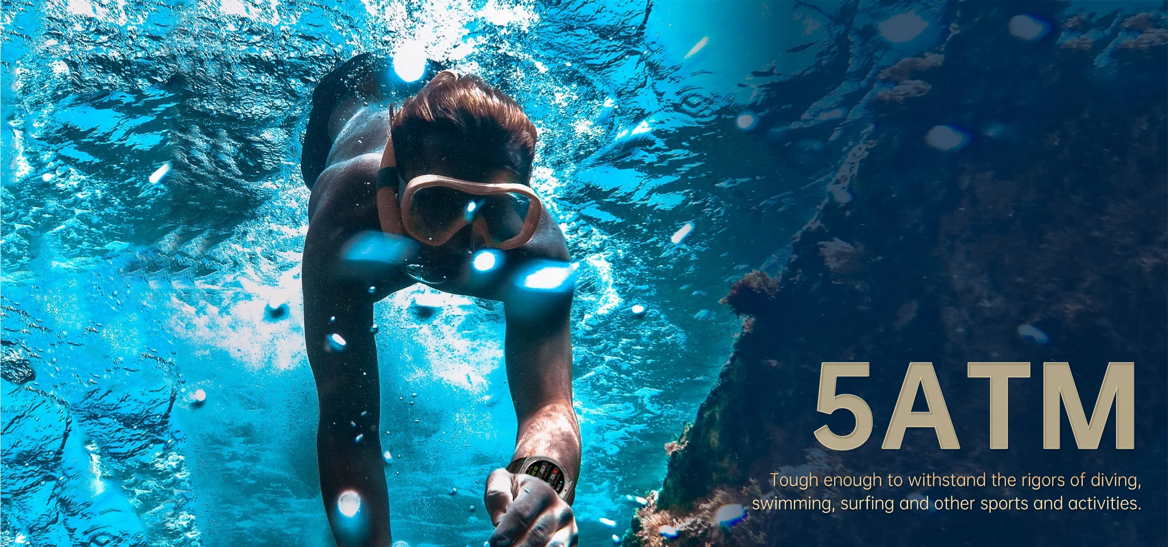 TJXL-DM58 Smart Watch Smartwatch Ultra Bright AMOLED Screen 7 Day Battery Life 170+ Workout Modes Heart Rate Blood Oxygen Measur