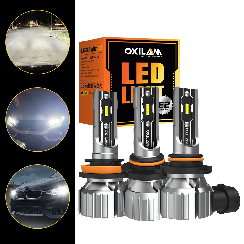 

2Pcs H11 H8 LED Bulbs Fog Light Low Beam Head Light 9005 HB3 9006 HB4 LED Driving Lamp 12V for BMW VW Golf Mercedes Ford Toyota