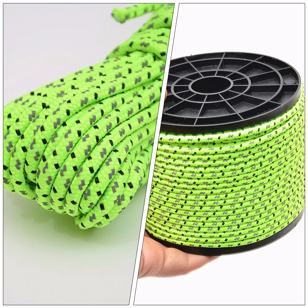 

50M 4Mm Windproof Tent Reflective Camping Rope For Hiking Beach Party Lightweight Durable Guy Lines Outdoor Rope