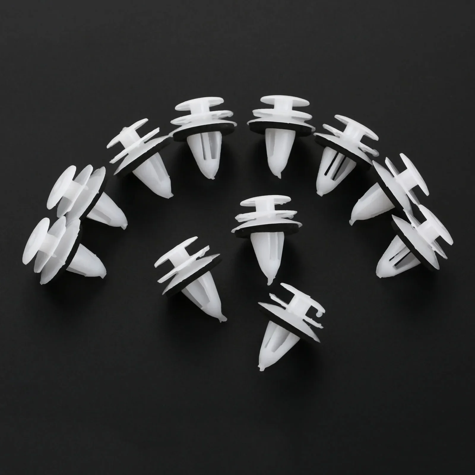 15Pcs Car Door Trim Panel Retainer Clips Fastener 9mm Hole White Plastic Rivets Automobile 80999-VE000 For Nissan Infiniti