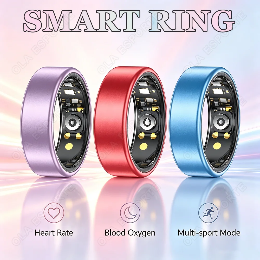 Blood Pressure Sleep Health Monitor Smart Ring Sport Remote Camera smartring IP68 Waterproof Care for family Ring Men Women R12