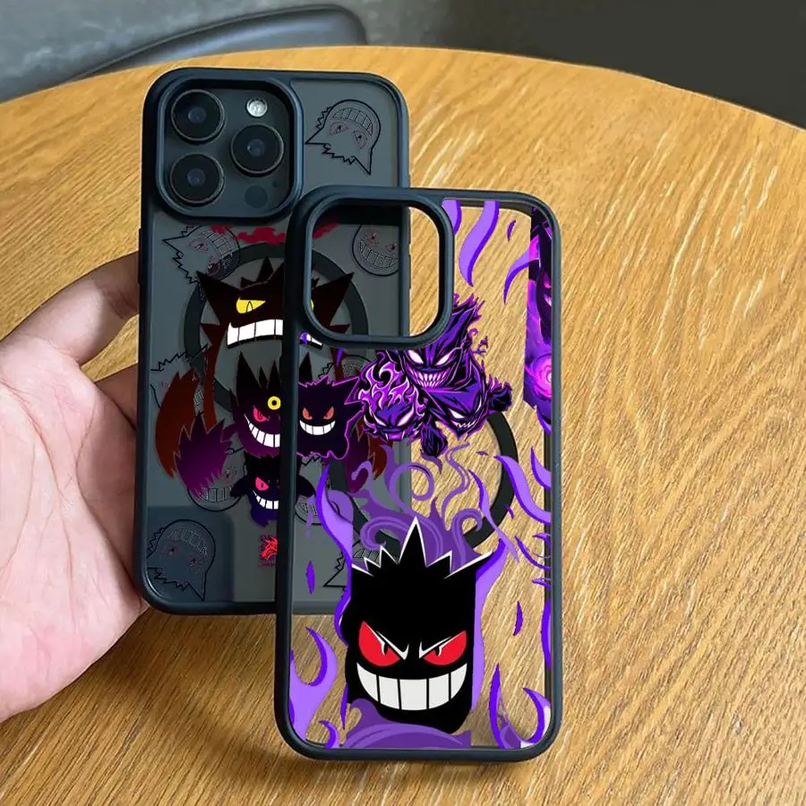 Hülle für iPhone 18 17 Pro Max 16 Plus 12 15 16e 11 17e 14 Air 13 Mini Rückseiten-Handyhülle Pokemons Gengar