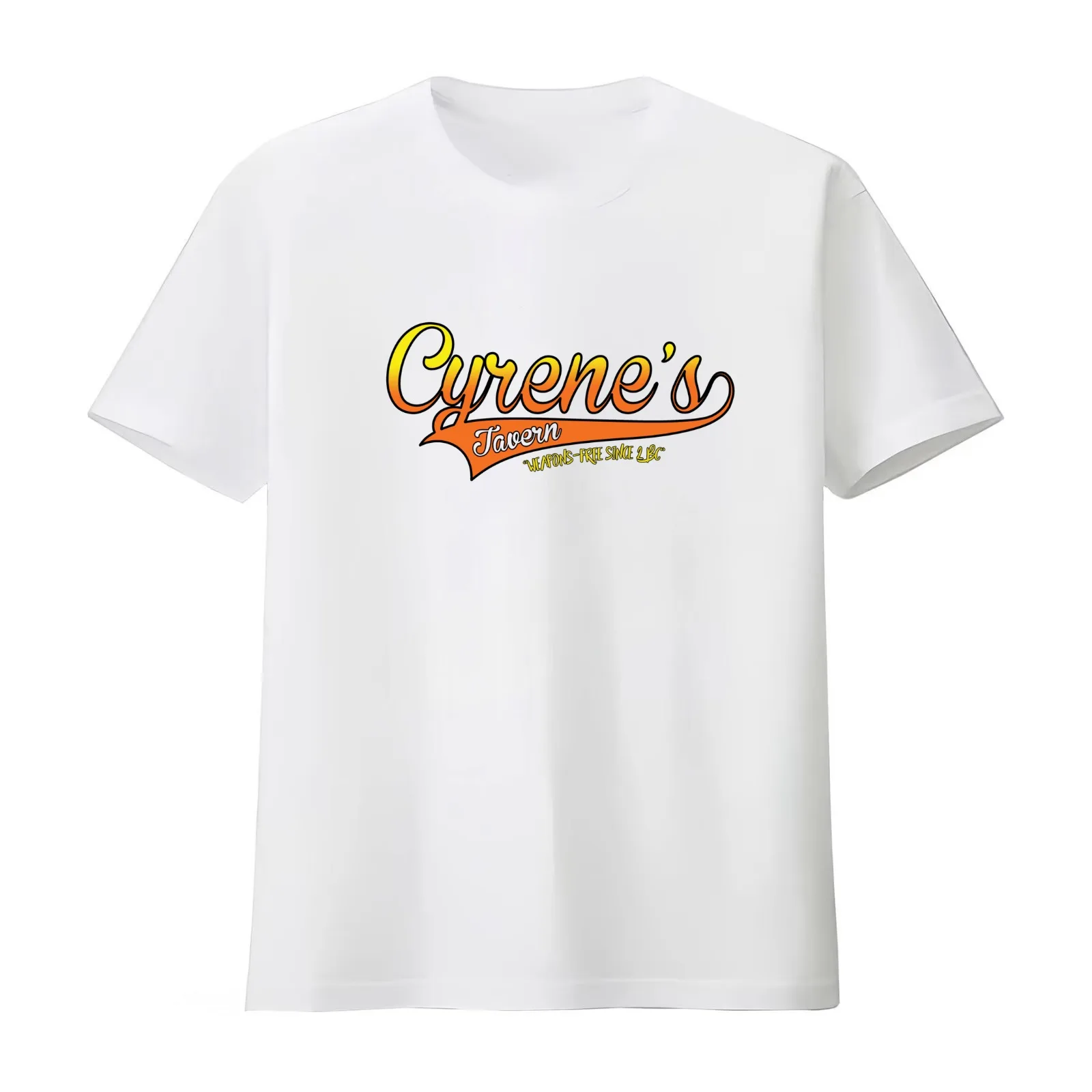 Cyrene's Tavern T-Shirt Summer Casual Cotton Tee Oversized Streetwear Tops Vintage Graphic Print Loose Fit Short Sleeve