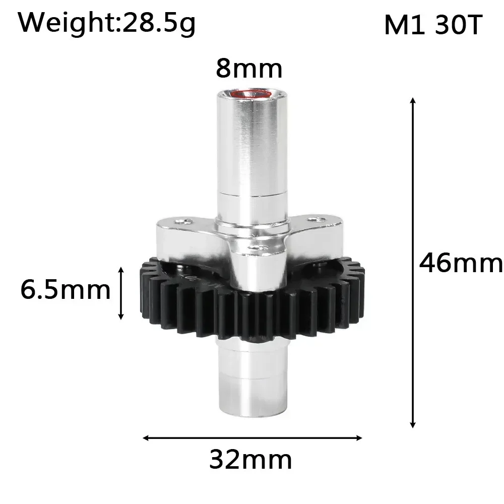 30T M1 45 #   เหล็ก Spur Gear พร้อมรองเท้าแตะคลัทช์สําหรับ ARRMA Typhon 3s BL 4x4 1/10 RC รถอะไหล่อัพเกรด