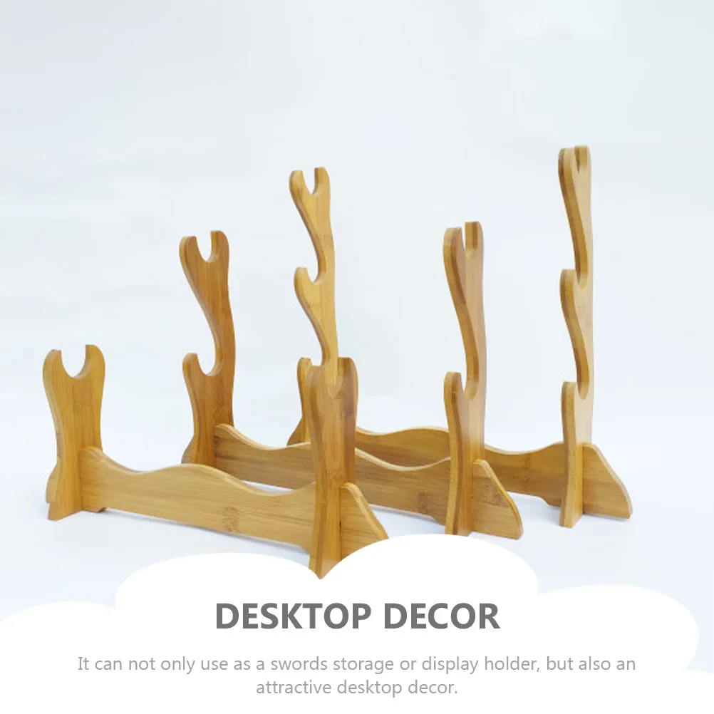 

Bamboo Flute Holder Swords Display Storage Rack Durable Decor Retail Stores Great Gift Friends