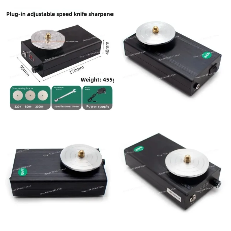 70mm Electric Knife Sharpener 0-3000RPM Variable Speed AC100-240V Carving Scissors Grinding Machine