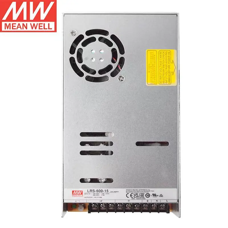 

TAIWAN MEAN WELL LRS-600-15 Single Output Switching Power Supply LED Driver Brand New Original Authentic 15VDC 40A