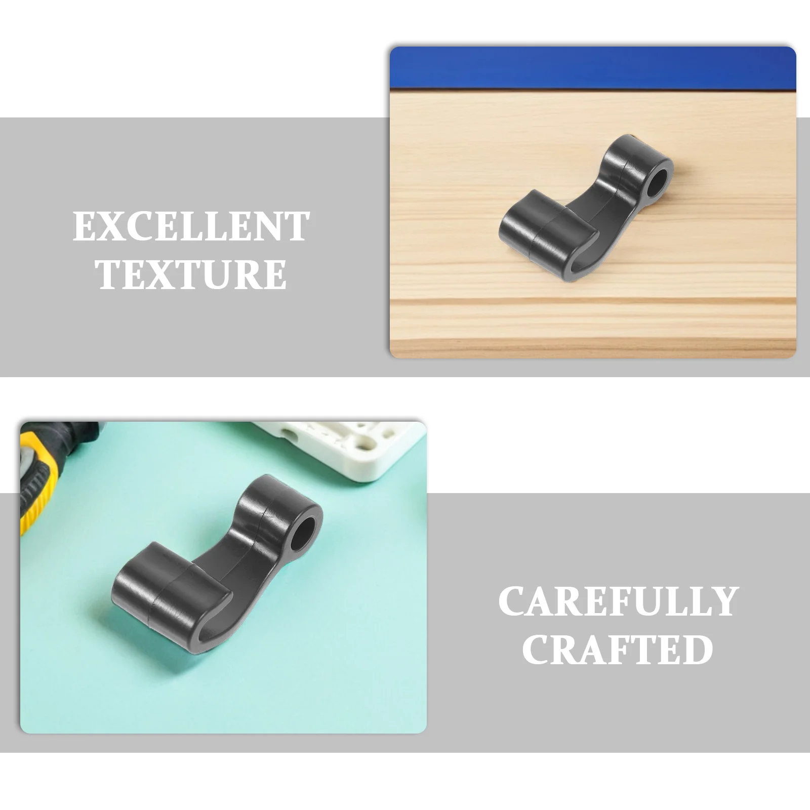 8 قطعة كاياك J السنانير البلاستيك الأسود جلد كليب قارب كاياك مجداف مجلس مرفق الربط والعتاد هوك الملحقات #4