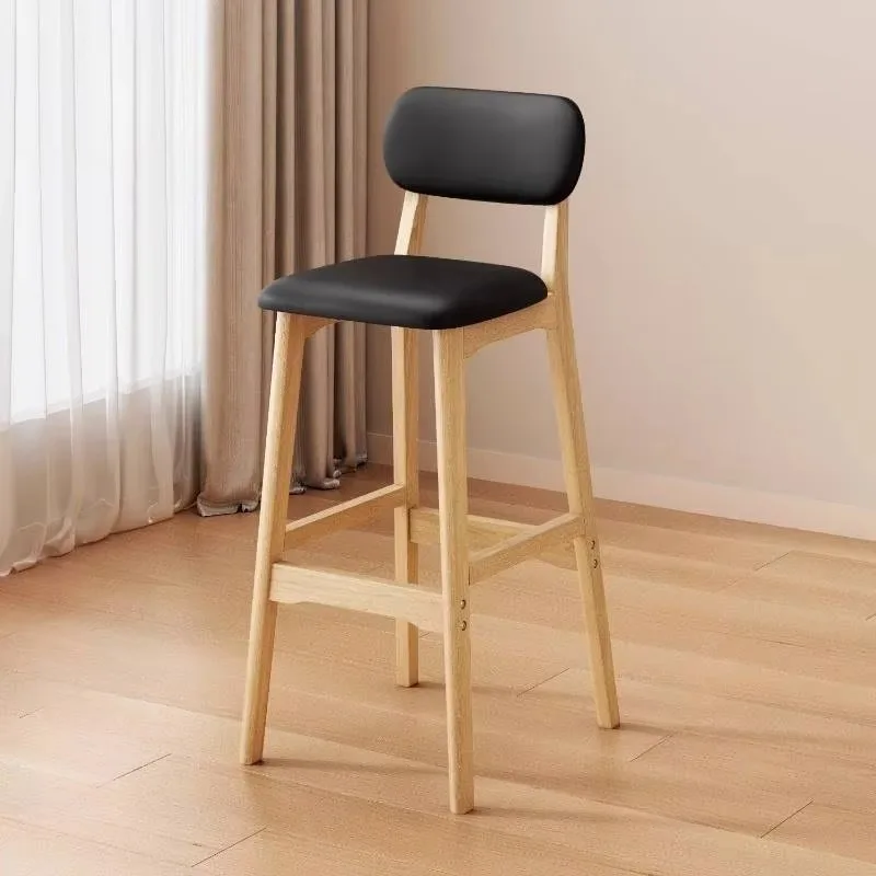 Designer Simple Bar Chair Comfortable In Malaysia Modern Restaurant Counter Stool Kitchen Japandi Tabouret De Bar Club Furniture