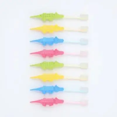 

8Pcs Children's Toothbrush Supple Bristle Manual Toddler Oral Care Tool Portable Lightweight Teeth Cleaning Brush Cartoon Design