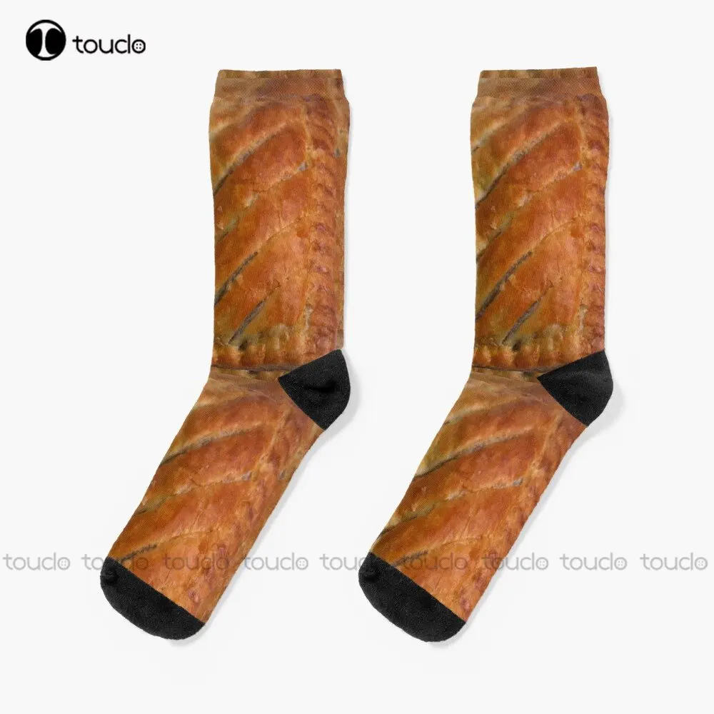 

Greggs Steak Bake Socks Winter Socks For Men Personalized Custom Unisex Adult Teen Youth Socks 360° Digital Print Custom Gift