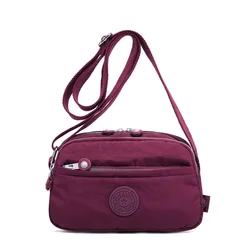 Nuova borsa a tracolla da donna in Nylon di alta qualità borsa a tracolla per ragazza a tracolla leggera blu nero rosso viola grigio M1570