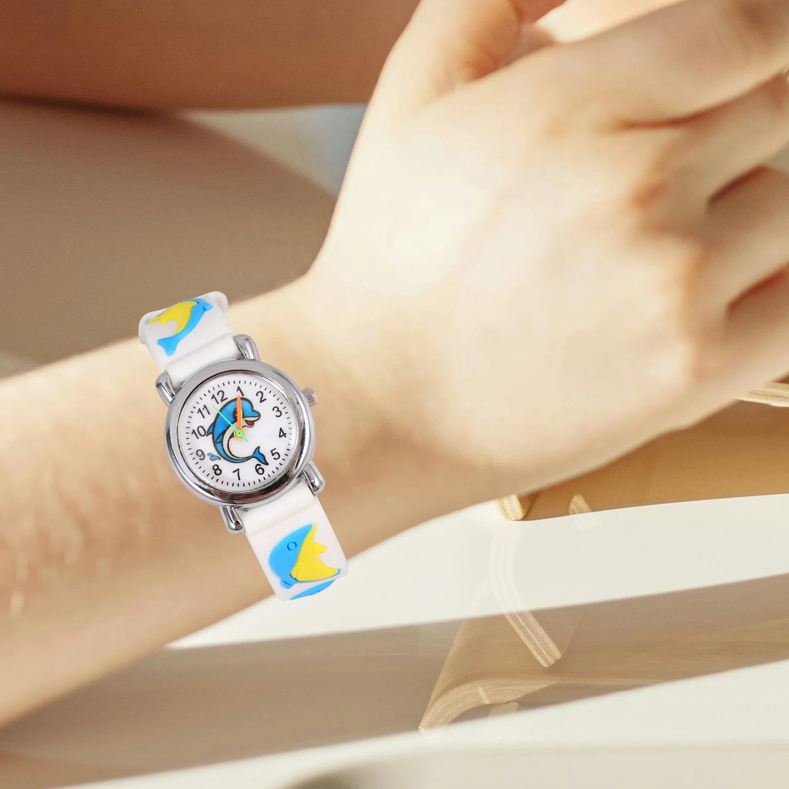 ساعة رقمية أنماط دولفين جميلة مقياس قرص واضح خطأ ساعة صغيرة وقت خدمة طويل جودة ممتازة