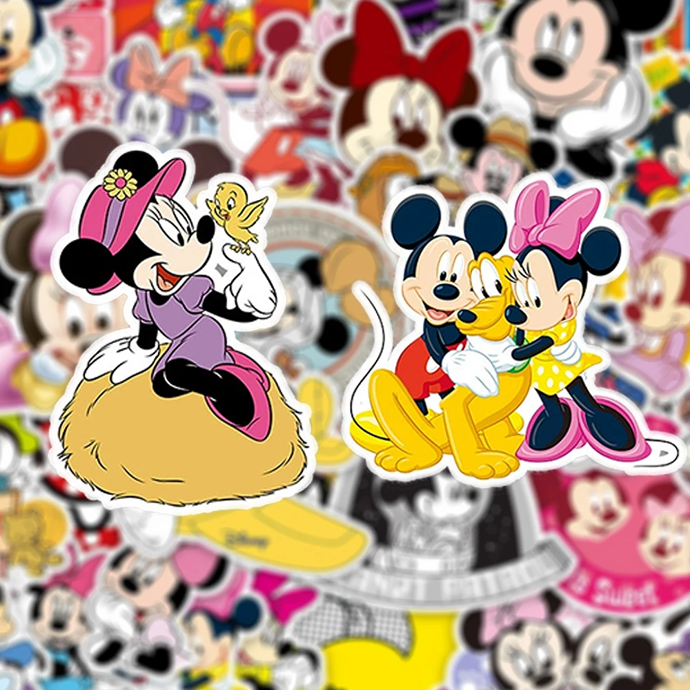 10/30/50pcs Classic Disney Anime Mickey Mouse Stickers Kawai