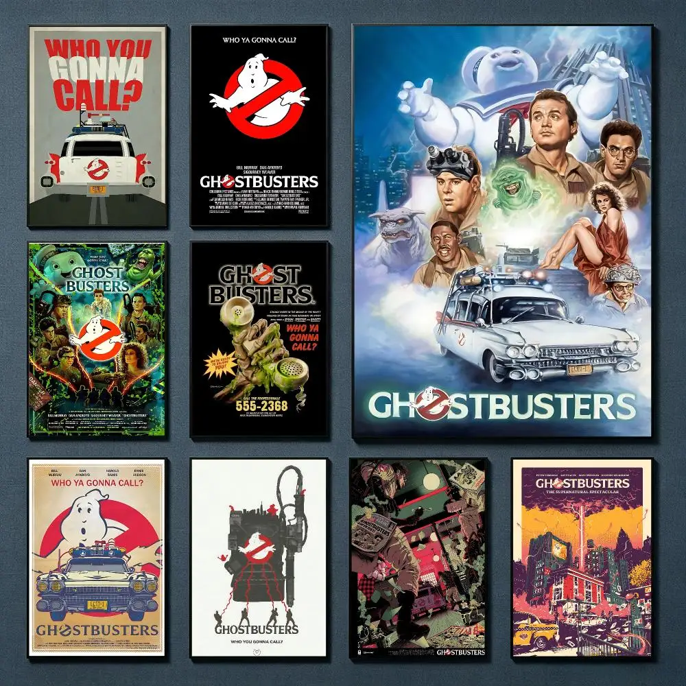 Cool Movie G-Ghostbusters Painting Calligraphy HD Canvas Art Print Wall Decor for Bars Coffee Shops Clubs Rooms