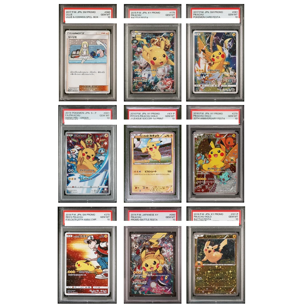 

Аниме-карта с изображением покемона, японский Пикачу LILLIE Eevee FLAREON UMBREON LEAFEON, аниме-игры, коллекционные карты, 10 точек, рейтинг, карты