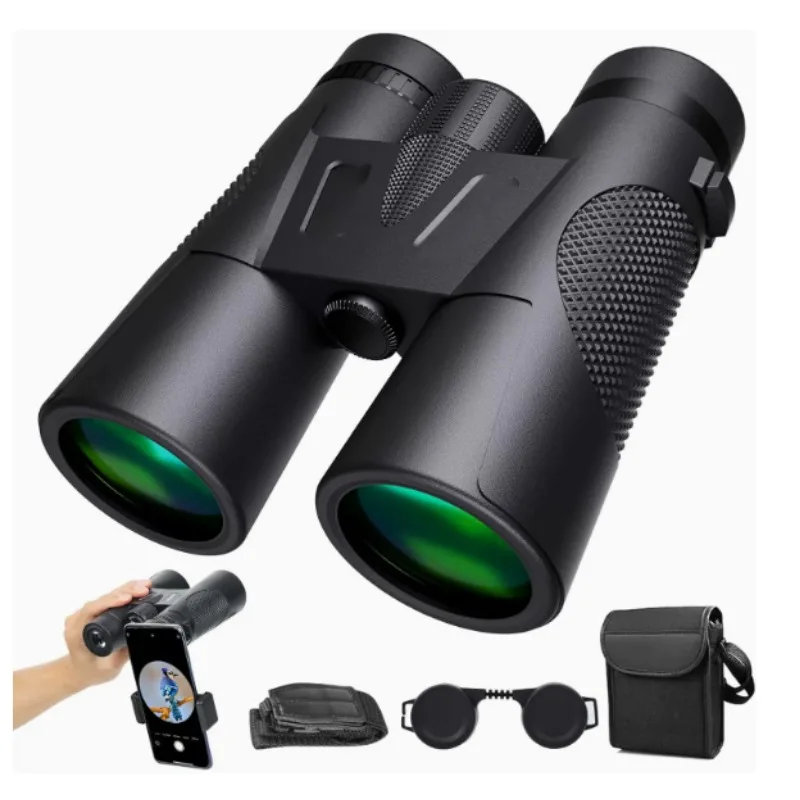 12X42 Binoculars Telescope for Bird Watching with BAK4 Prism Portable Optical Monocular for Outdoor Hunting Telescope