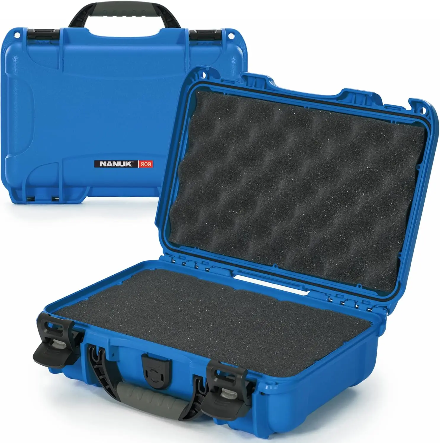 

Travel Hard Case with Customizable Cubed Foam for Camera Equipment, 12.6" x 9" x 4.4", Lightweight Lockable Protective Case