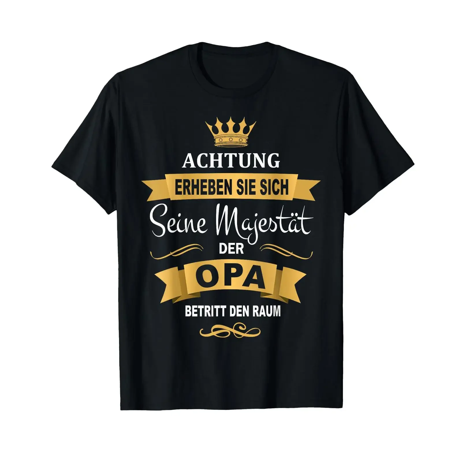 T-shirt unisexe pour homme, motif 'Meilleur Grand-père' et 'Roi Anniversaire' avec couronne, style vintage délavé, streetwear décontracté, polyvalent, respirant et doux