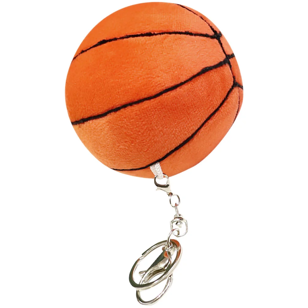 Plush Basketball Sports Gifts Kids Boys Basketball Keychains For Boys Girls Sports Key Chain Bag Pendant Key Unique Party