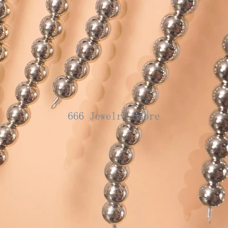 F2TD Eye Catching Geometric Body Jewelry with Soft Net Structure Bead Chest Jewelry Perfect for Dynamic Movement and Comfort
