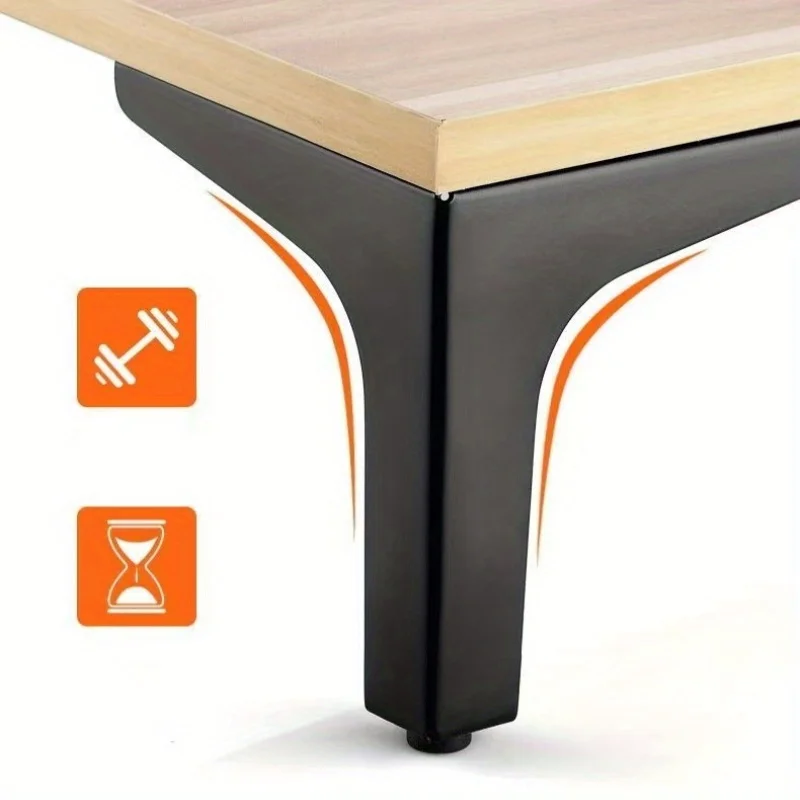 أرجل أثاث معدني حديث 10 سم مكونة من 4 قطع - أرجل مثلثة للخزائن والأرائك والطاولات، قطع غيار مصقولة ذاتية الصنع #2