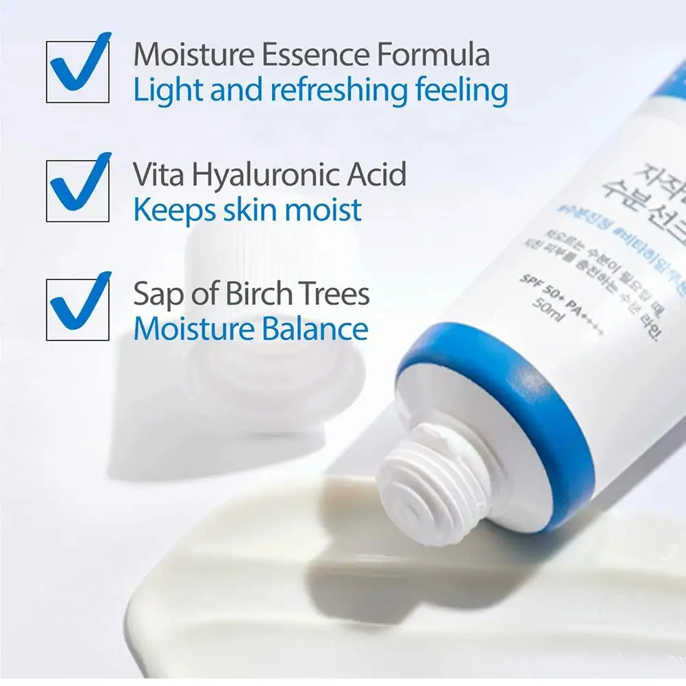 كريم واقي من الشمس يوميًا بعامل حماية من الأشعة فوق البنفسجية 50+ كريم مرطب للوجه من الشمس خفيف الوزن مقاوم للماء لجميع أنواع البشرة 50 مل/60 مل #5