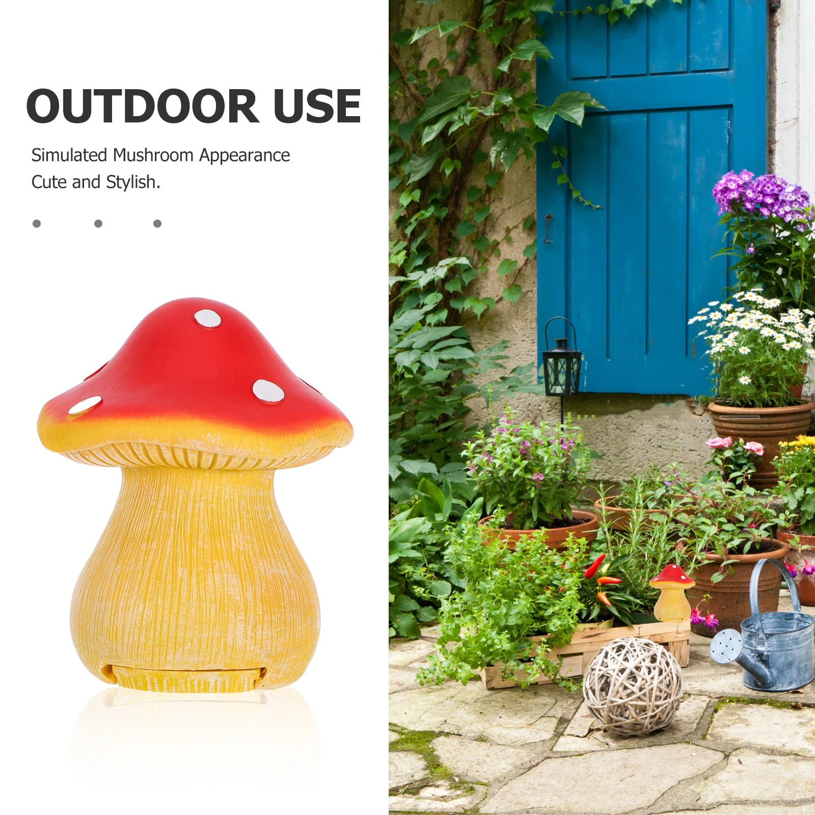Mushroom Key Box Outdoor Decor Hidden Holder Red Storage Solution for Keys Money Small Items Durability Versatility Aesthetic