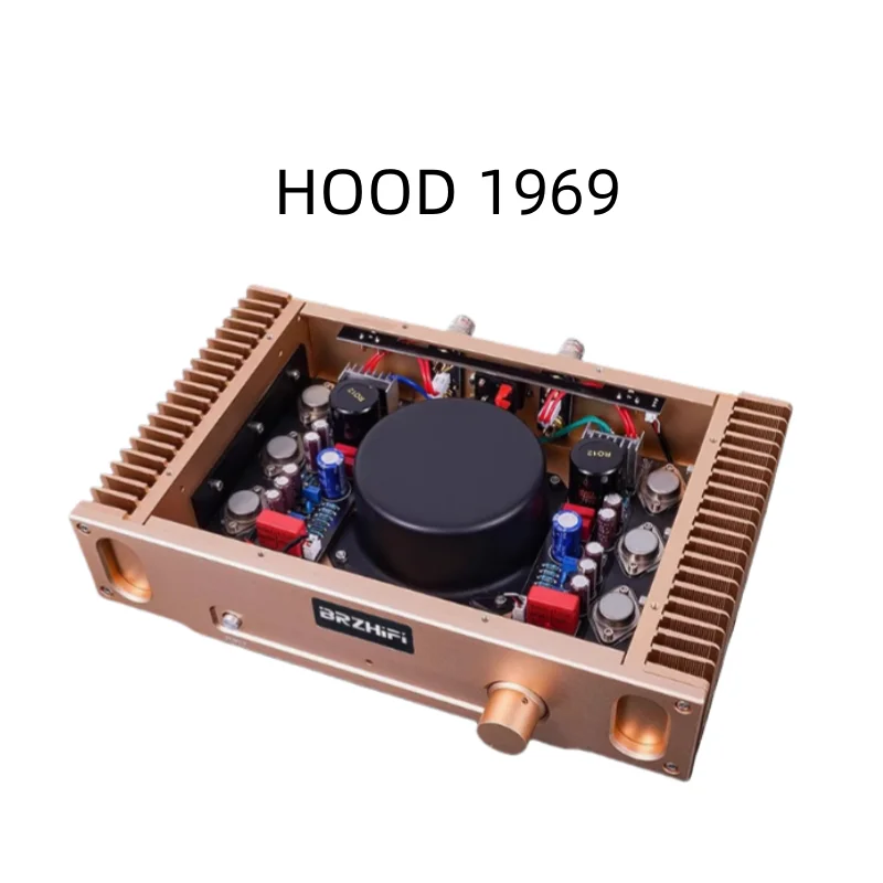 BRZHIFI Audio Class A Hood 1969 Audio Power Amplifier 15W+15W Hi Fi Amplifier HOOD 1969