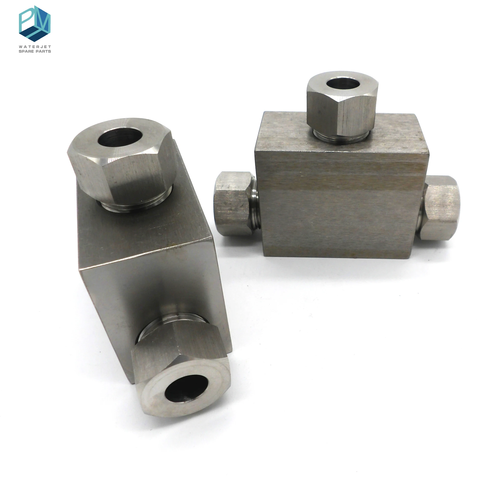 Sambungan Pipa Tekanan Tinggi 3/8 Tee untuk Mesin Waterjet