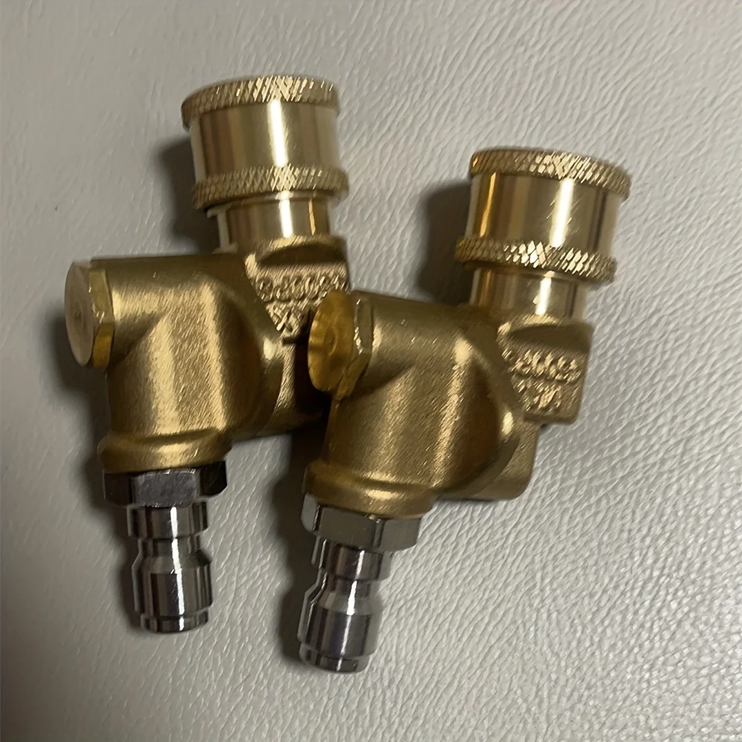 4500PSI High-Pressure Rotating Nozzle, 5 Adjustable Angles, Brass Quick Connect, 180° Rotation for Tight Spaces & Cleaning
